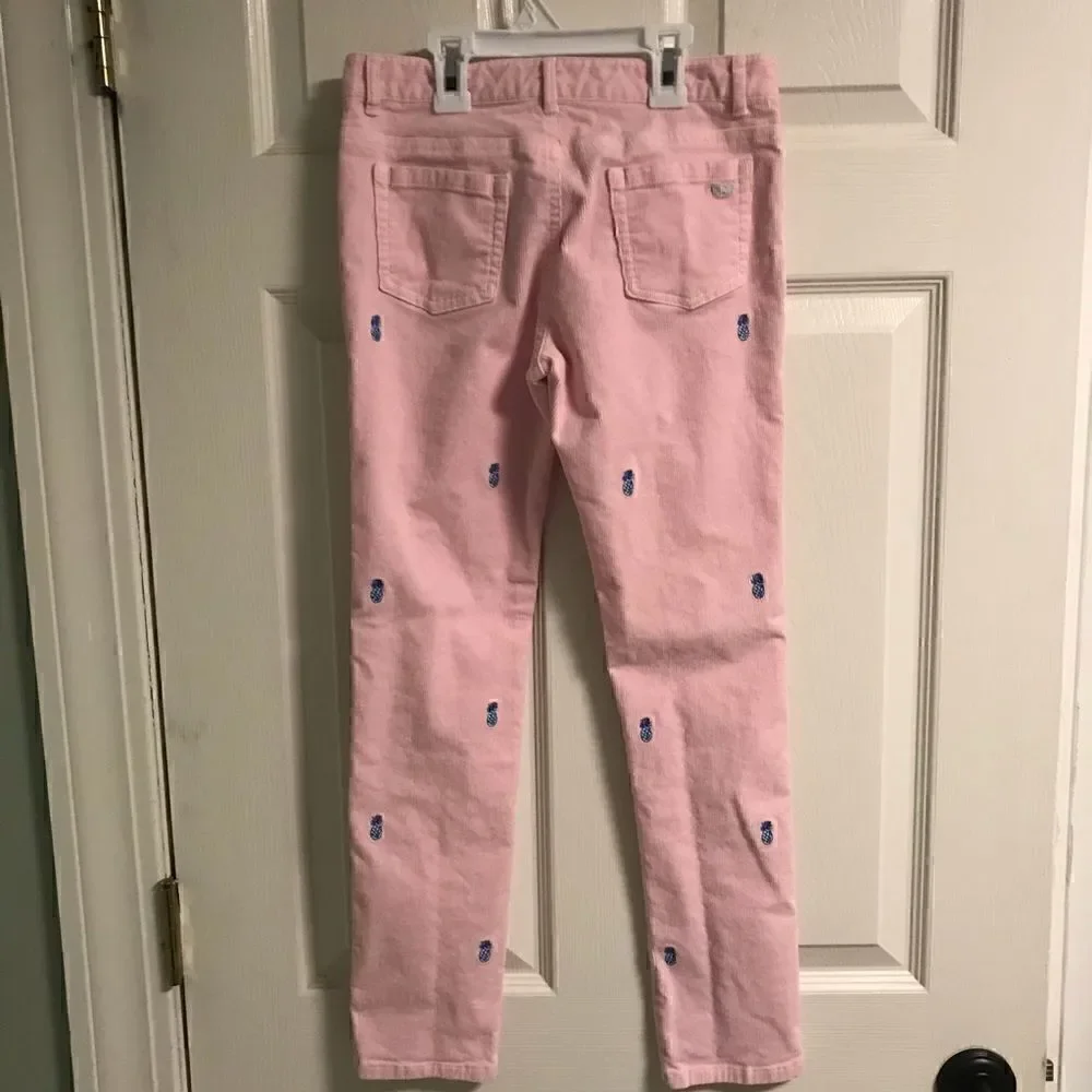 Vineyard Vines girls size 12 pink corduroy pants
